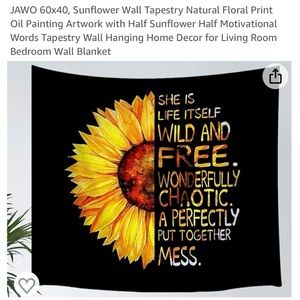 Sunflower tapestry
